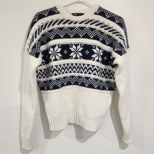 Maje Mockoon Geo-Pattern Sweater ❄️